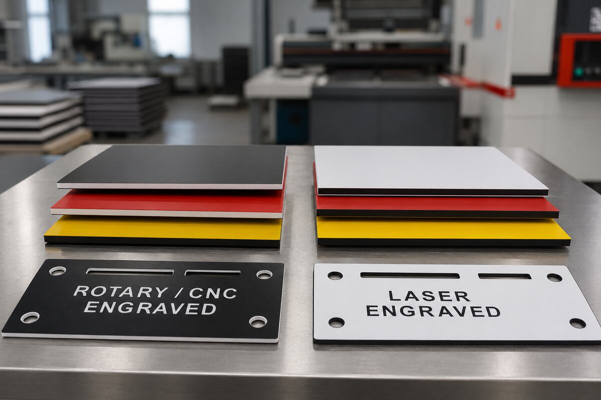 ABS versus acrylgraveerbladen: wat is beter voor rotatie- of lasergraveren?
