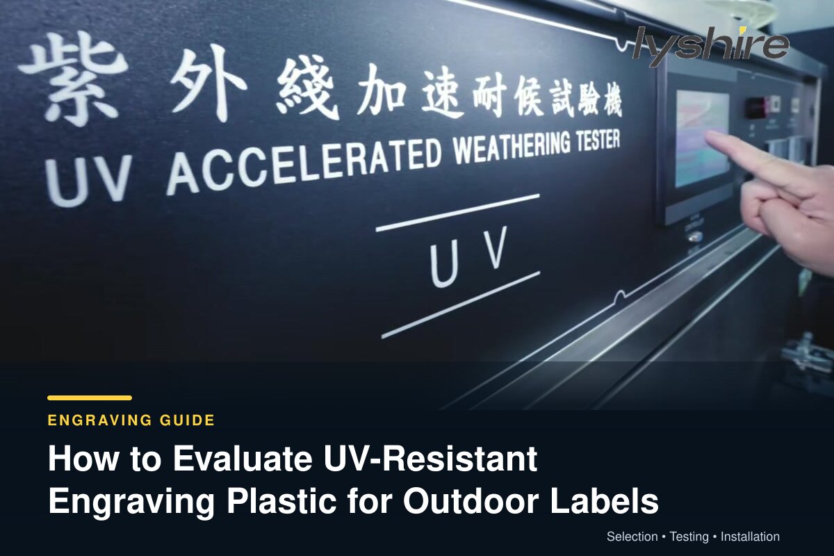 Hoe uv-bestendig graveerplastic voor buitenlabels evalueert