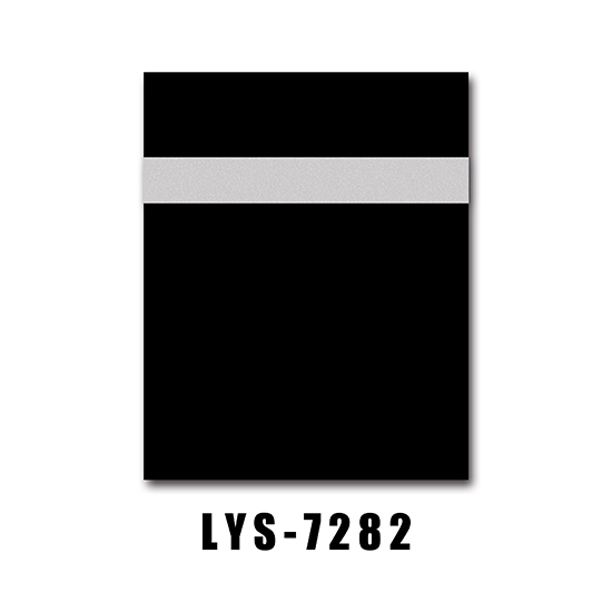 Zwart met parelzilver dubbelkleurig graveerblad