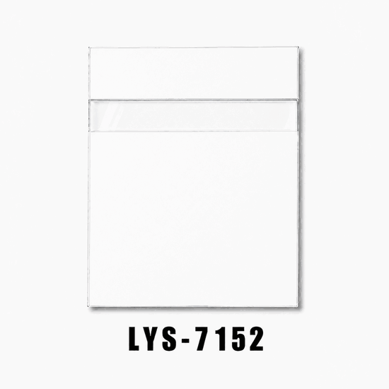 Helder wit acryl met omgekeerde gravure voor displays